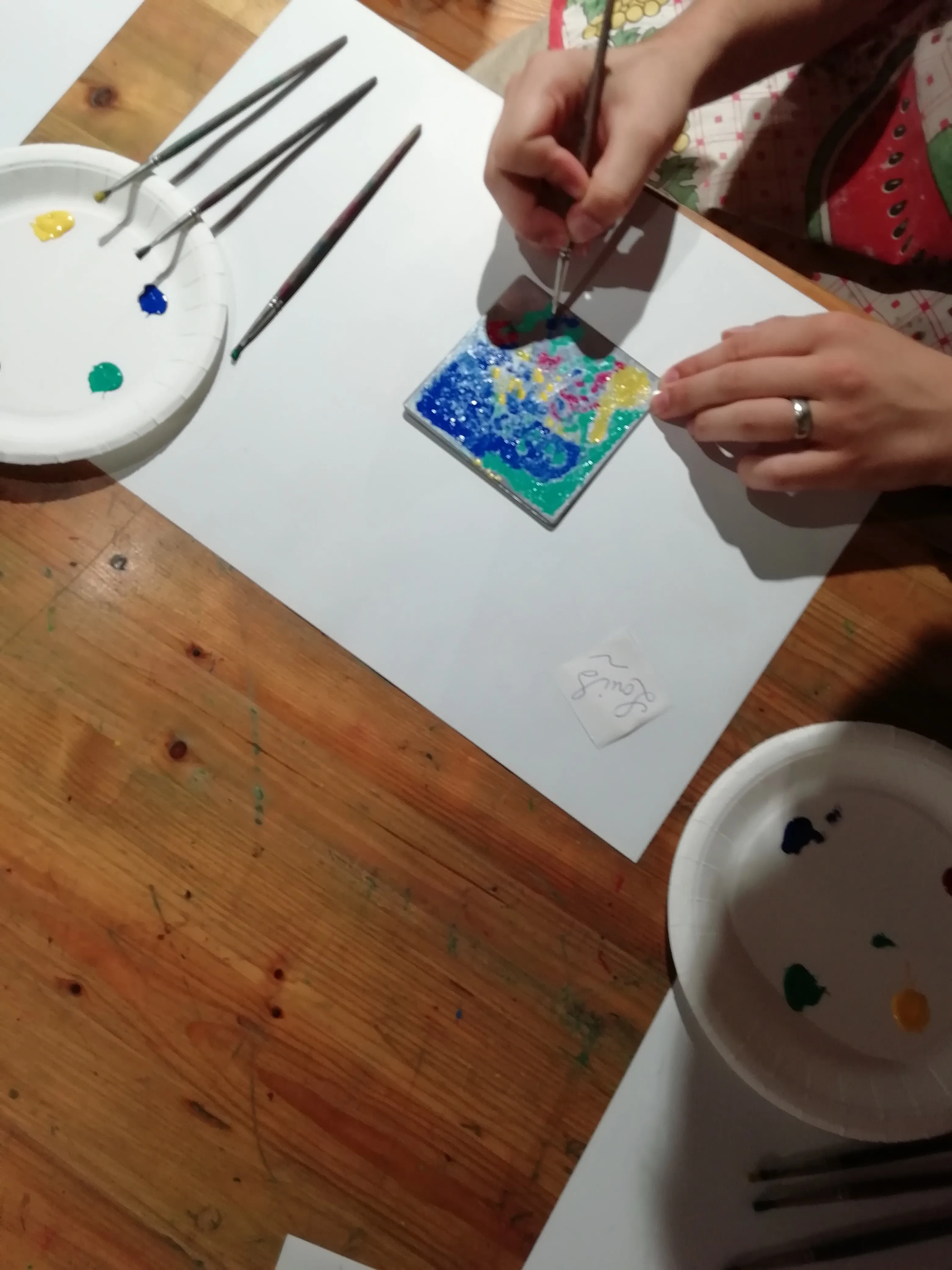 Atelier Traces, impression monotype