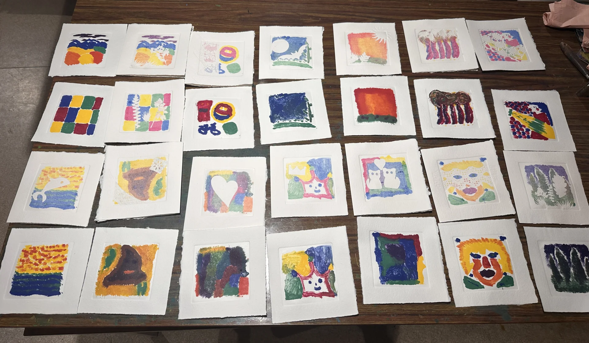 Taller de trazos, impresión monotipo, 14:30 h.