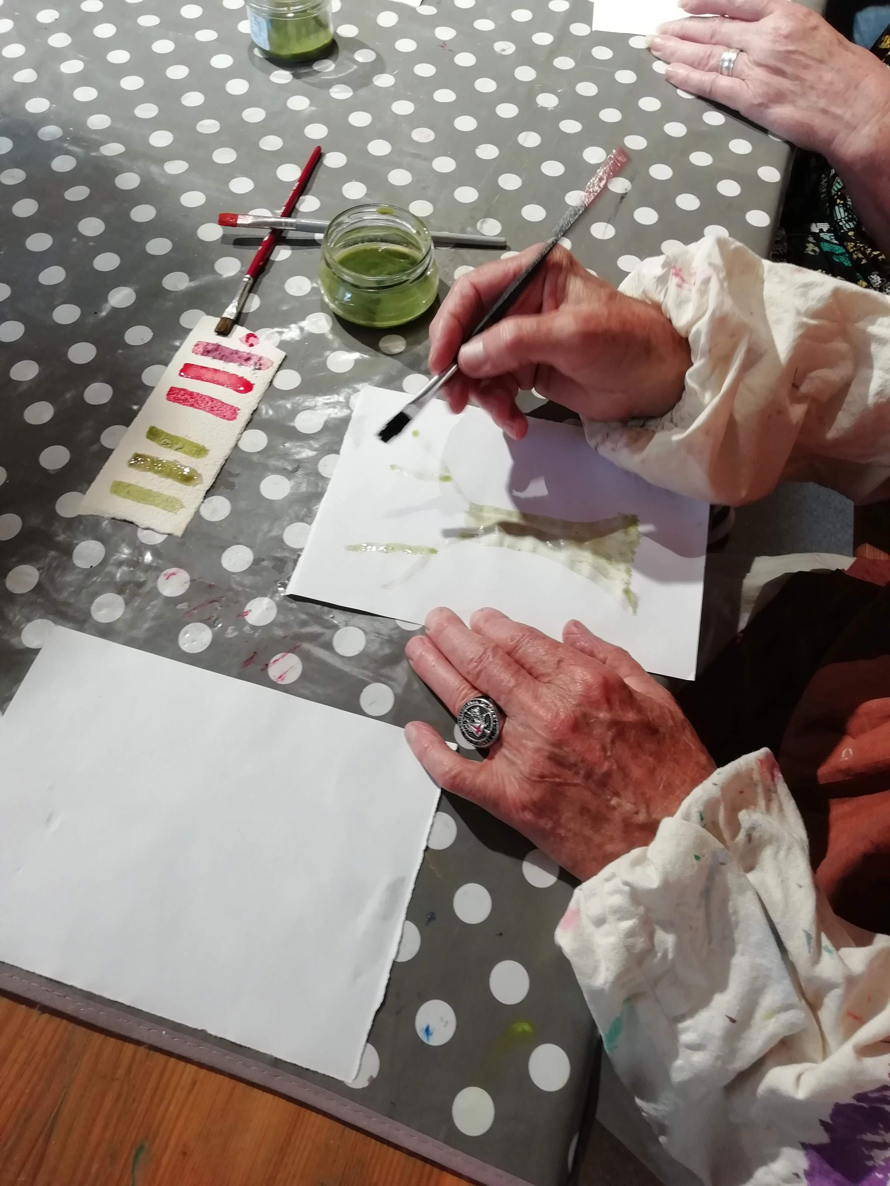 Atelier Traces, impression monotype