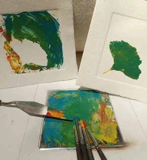 Atelier Traces, impression monotype 14h30